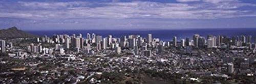 Posterazzi PPI132054S High Angle View of a City Oahu Honolulu County Hawaii USA 2010 Poster Print, 18 x 6 Posterazzi PPI132054S High Angle View of a City Oahu Honolulu County Hawaii USA 2010 Poster Print, 18 x 6