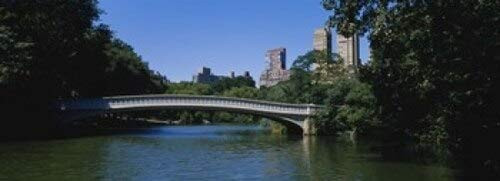 Posterazzi Lake Bow Bridge Manhattan NYC City New York State USA Poster Print, (18 x 7)