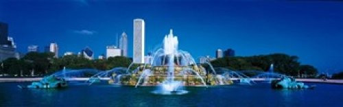 Posterazzi Buckingham Fountain Chicago IL USA Poster Print, (18 x 6) Posterazzi Buckingham Fountain Chicago IL USA Poster Print, (18 x 6)