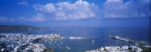 Posterazzi High angle view of buildings at a coast Mykonos Cyclades Islands Greece Poster Print, (18 x 7) Posterazzi High angle view of buildings at a coast Mykonos Cyclades Islands Greece Poster Print, (18 x 7)