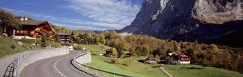 Posterazzi Road passing through a landscape Grindelwald Interlaken Switzerland Poster Print, (18 x 6) Posterazzi Road passing through a landscape Grindelwald Interlaken Switzerland Poster Print, (18 x 6)
