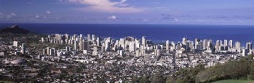 Posterazzi PPI132055S High Angle View of a City Oahu Honolulu County Hawaii USA 2010 Poster Print, 18 x 6 Posterazzi PPI132055S High Angle View of a City Oahu Honolulu County Hawaii USA 2010 Poster Print, 18 x 6