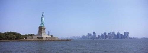 Posterazzi Statue Manhattan Skyline in The Background Liberty Island City New York State USA 2011 Poster Print, (18 x 7), Varies Posterazzi Statue Manhattan Skyline in The Background Liberty Island City New York State USA 2011 Poster Print, (18 x 7), Varies