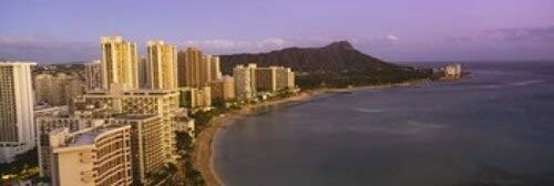 Posterazzi High angle view of buildings at the waterfront Waikiki Beach Honolulu Oahu Hawaii USA Poster Print, (18 x 6) Posterazzi High angle view of buildings at the waterfront Waikiki Beach Honolulu Oahu Hawaii USA Poster Print, (18 x 6)
