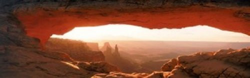 Posterazzi Sunrise Through Mesa Arch in Canyonlands National Park Utah USA Poster Print, (18 x 6), Varies