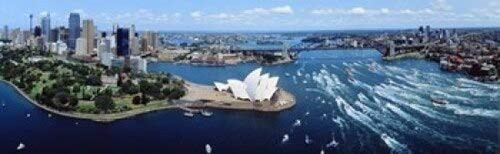 Posterazzi Australia Sydney aerial Poster Print, (18 x 6)