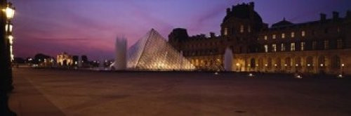 Posterazzi lit up at night Pyramid Musee Du Louvre Paris Ile-de France Poster Print, (18 x 6) Posterazzi lit up at night Pyramid Musee Du Louvre Paris Ile-de France Poster Print, (18 x 6)