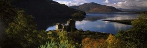 Posterazzi Castle on a hill Eilean Donan Loch Duich Highlands Region Inverness-Shire Scotland Poster Print, (18 x 6)