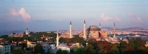 Posterazzi Turkey Istanbul Hagia Sofia Poster Print, (18 x 7)