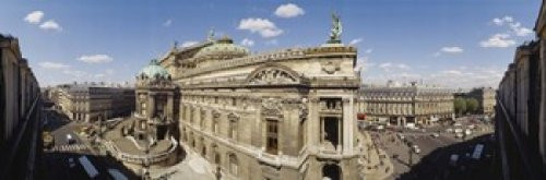 High Angle View Of Opera Garnier Paris France Poster Print (18 x 6)