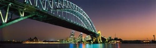 Posterazzi Skyline Harbour Bridge Sydney Australia Poster Print, (18 x 6)