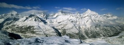 Posterazzi Mountains covered with snow Matterhorn Switzerland Poster Print, (18 x 7) Posterazzi Mountains covered with snow Matterhorn Switzerland Poster Print, (18 x 7)
