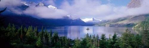 Posterazzi St Mary Lake Glacier National Park Montana USA Poster Print, (18 x 6)