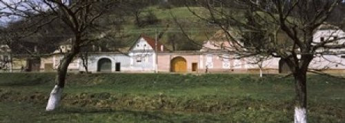 Posterazzi PPI132237S Houses in a village Biertan Transylvania Mures County Romania Poster Print, 18 x 7