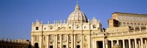 Posterazzi Facade Basilica St. Peter's Square Vatican City Rome Lazio Italy Poster Print, (18 x 6) Posterazzi Facade Basilica St. Peter's Square Vatican City Rome Lazio Italy Poster Print, (18 x 6)