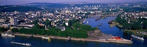 Rhine River Mosel River Koblenz Germany Poster Print (18 x 6) Rhine River Mosel River Koblenz Germany Poster Print (18 x 6)