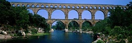 Posterazzi PPI82433S Pont du Gard Roman Aqueduct Provence France Poster Print, 18 x 6
