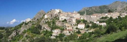 Posterazzi Low angle view of a town Speloncato Balagne Haute-Corse Corsica France Poster Print, (18 x 6)