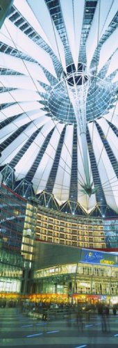 Posterazzi Low angle view of the ceiling of a building Sony Center Potsdamer Platz Berlin Germany Poster Print, (18 x 7)
