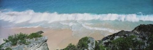 Posterazzi High angle view of waves Atlantic Ocean Bermuda Poster Print, (18 x 6)