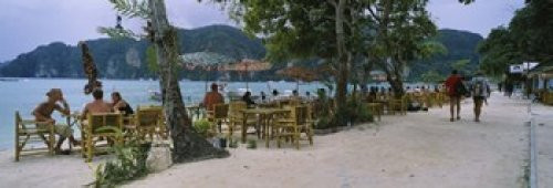 Posterazzi Restaurant on the beach Ko Don Phi Islands Thailand Poster Print, (18 x 7) Posterazzi Restaurant on the beach Ko Don Phi Islands Thailand Poster Print, (18 x 7)