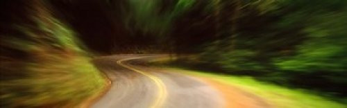 Posterazzi PPI32121S USA California Marin County road Poster Print, 18 x 6