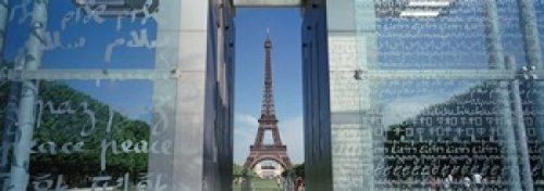 Posterazzi Eiffel Tower Paris France Poster Print, (18 x 7)