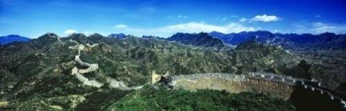 Posterazzi Fortified mountain Wall Beijing China Poster Print, (18 x 6)