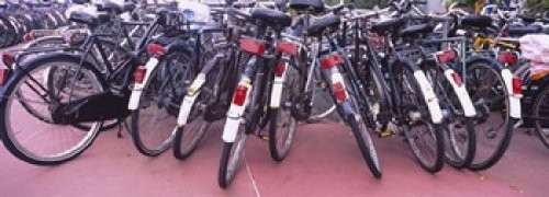 Posterazzi Bicycles Parking lot Amsterdam Netherlands Poster Print, (18 x 7), Varies Posterazzi Bicycles Parking lot Amsterdam Netherlands Poster Print, (18 x 7), Varies