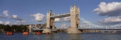 Posterazzi Tower Bridge Thames River London England United Kingdom Poster Print, (18 x 6)