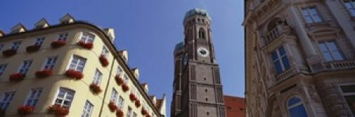 Posterazzi Low Angle View Of A Cathedral Frauenkirche Munich Germany Poster Print, (18 x 6)