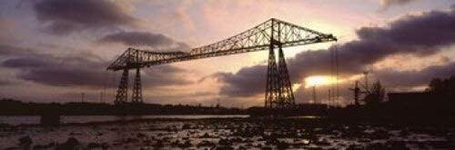 Posterazzi Low Angle View Transporter Bridge Middlesbrough North Yorkshire England United Kingdom Poster Print, (18 x 6)