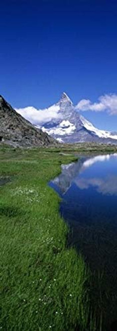 Posterazzi Reflection Of Mountain In Water Riffelsee Matterhorn Switzerland Poster Print, (18 x 7) Posterazzi Reflection Of Mountain In Water Riffelsee Matterhorn Switzerland Poster Print, (18 x 7)