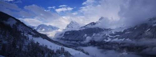 Posterazzi Clouds over mountains Alps Glarus Switzerland Poster Print, (18 x 7) Posterazzi Clouds over mountains Alps Glarus Switzerland Poster Print, (18 x 7)