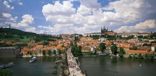 Posterazzi Charles Bridge Prague Czech Republic Poster Print, (12 x 6)