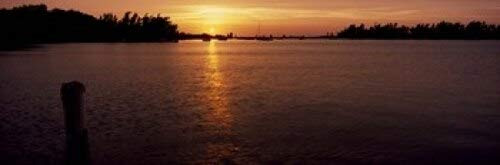 Posterazzi Sunrise over the sea Bermuda Poster Print, (18 x 6)