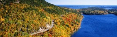 Mount Jordan Pond Acadia National Park Maine USA Poster Print (18 x 6)