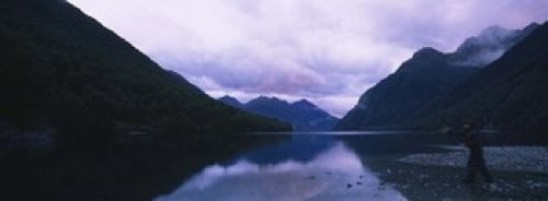 Posterazzi Mountains overlooking a lake Fiordlands National Park Southland South Island New Zealand Poster Print, (18 x 7) Posterazzi Mountains overlooking a lake Fiordlands National Park Southland South Island New Zealand Poster Print, (18 x 7)