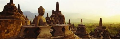 Indonesia Java Borobudur Temple Poster Print (18 x 6)