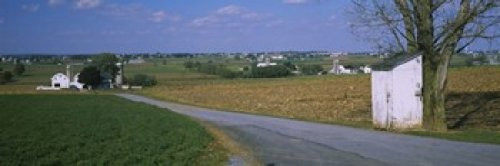 Posterazzi Road passing through a field Amish Farms Lancaster County Pennsylvania USA Poster Print, (18 x 6) Posterazzi Road passing through a field Amish Farms Lancaster County Pennsylvania USA Poster Print, (18 x 6)