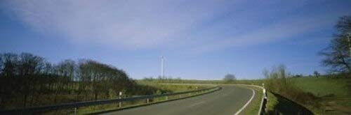 Posterazzi Empty road passing through a landscape Freisen Germany Poster Print, (18 x 6)