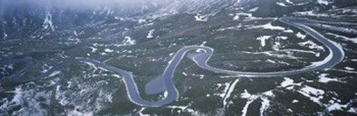 Posterazzi Snow covered landscape with a road Grossglockner Austria Poster Print, (18 x 6)