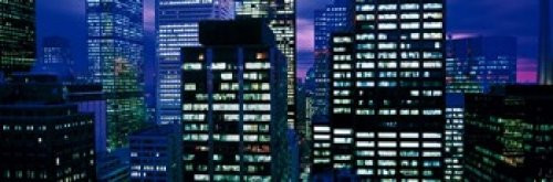 Posterazzi Downtown buildings Toronto Ontario Canada Poster Print, (18 x 6)