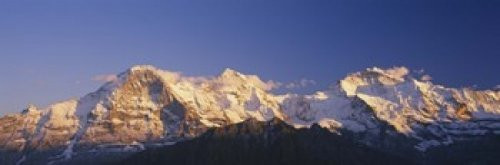 Posterazzi Low Angle View Of Snowcapped Mountains Bernese Oberland Switzerland Poster Print, (18 x 6) Posterazzi Low Angle View Of Snowcapped Mountains Bernese Oberland Switzerland Poster Print, (18 x 6)