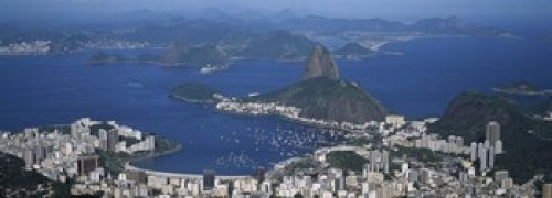 Posterazzi Aerial View Of A City Rio De Janeiro Brazil Poster Print, (18 x 7) Posterazzi Aerial View Of A City Rio De Janeiro Brazil Poster Print, (18 x 7)