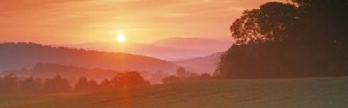 Posterazzi Sunrise Caledonia VT USA Poster Print, (18 x 6)