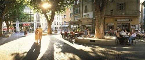 Posterazzi Cafe Provence France Poster Print, (15 x 6)