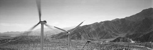 Posterazzi Wind turbines on a landscape Poster Print, (18 x 6)