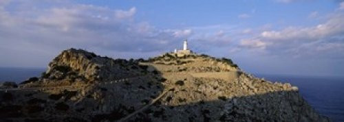 Posterazzi Lighthouse at a Seaside Majorca Spain Poster Print, (18 x 7), Varies