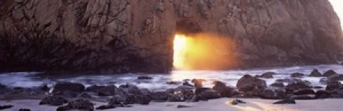 Posterazzi PPI118893S Rock Formation Pfeiffer Beach Big Sur California USA Poster Print, 18 x 6